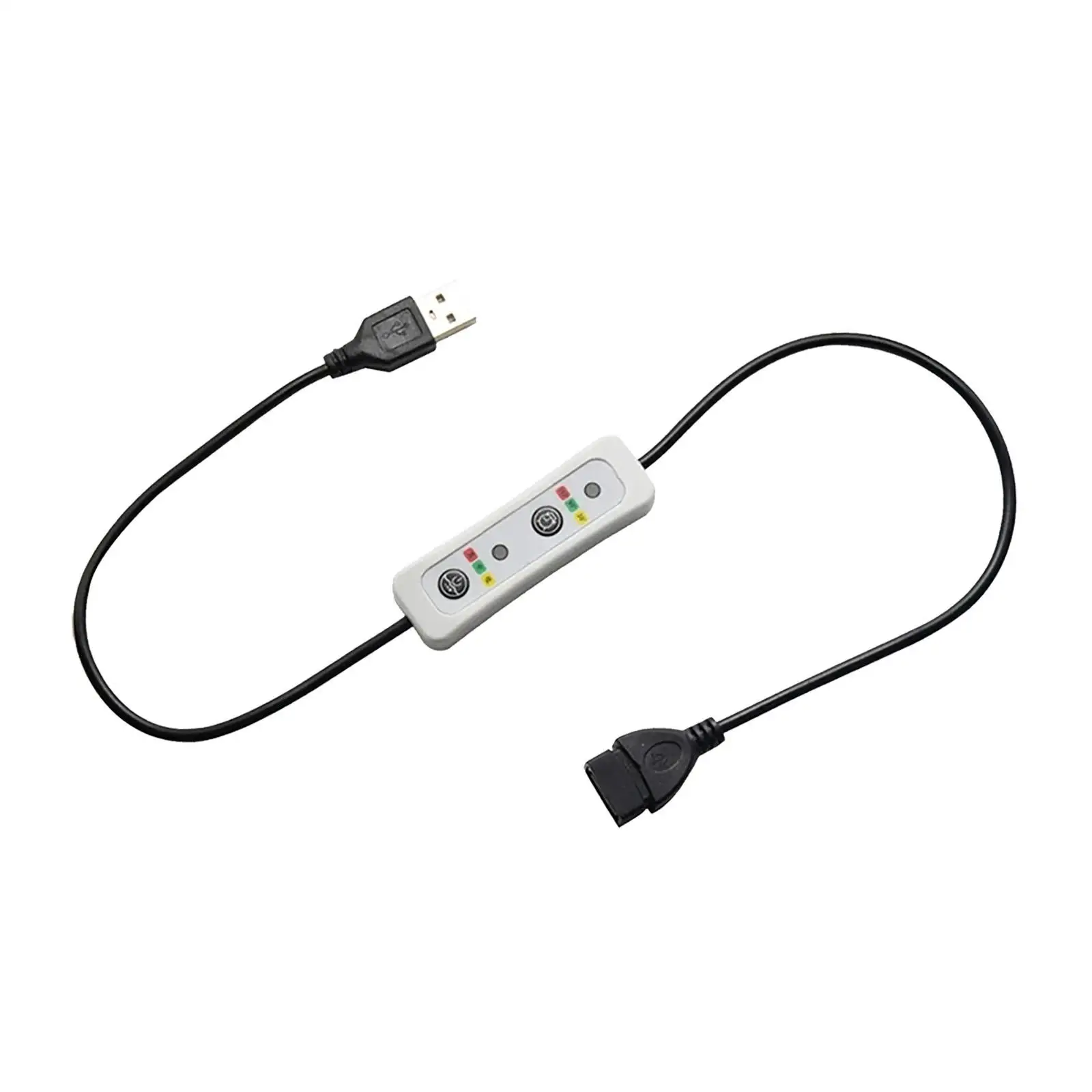 USB Timer Switch Extension Cable 60cm DC 5V Power Timer Cord Controller LED Strips Lights Ceiling Fan USB Fan Lamp Bulb