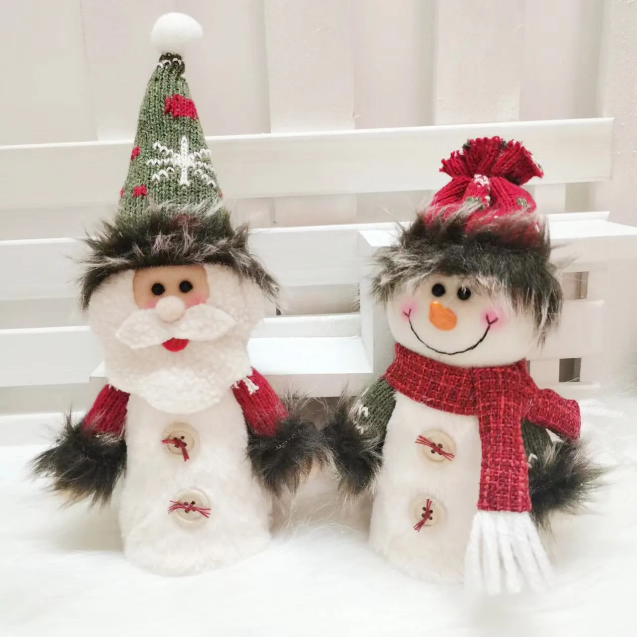 

New Christmas gift luminous decorative figure Christmas tree pendant sitting old man lighting ornaments