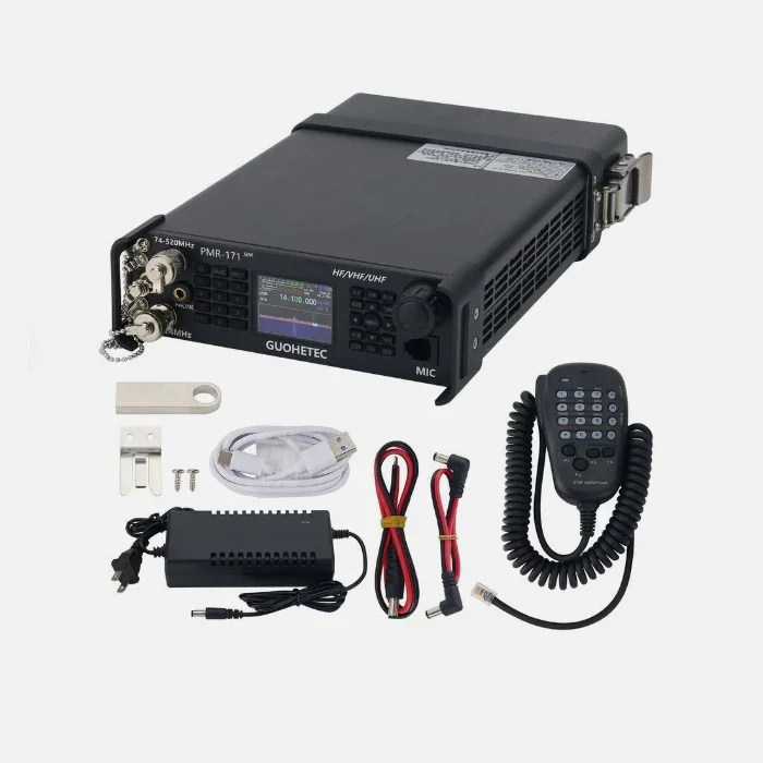 HAMGEEK PMR-171 100KHz-2GHz 20W 무전기 SDR 트랜시버 VHF UHF HF CW AM SW 모바일 무전기
