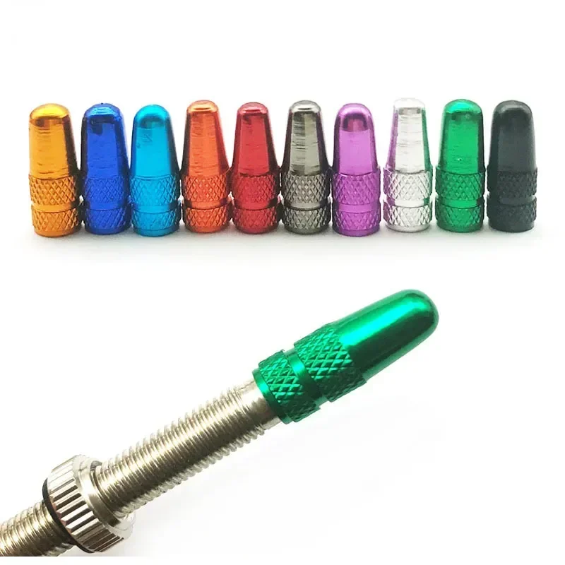 Aluminum Alloy Road MTB Track Racing Bike Tube Tyre Bicycle Tire Wheel FV French Valve Cap Presta Valve Bike Accessories 4Pcs bicycle tire valve cap bicycle valve cap valve cap valve caps