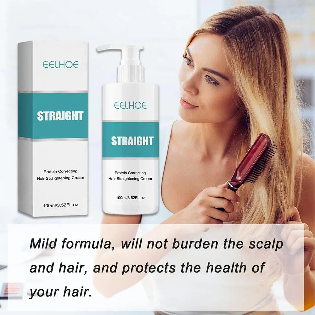 Keratin Hair Straightening Cream Professional Damaged Protein Care Correction Curly Treatment Smoothing Faster Cream Hair A3H8