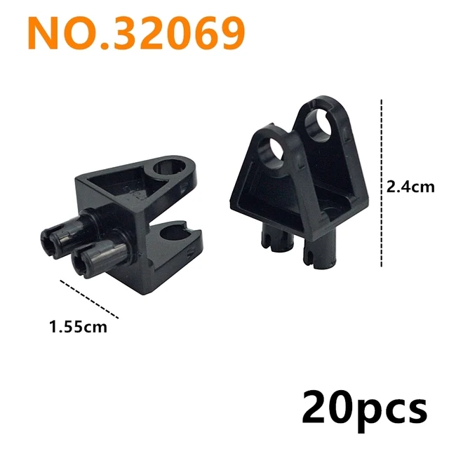 Enhanced Building Block Connector Accessories - Technical Parts for Creative Construction Toys