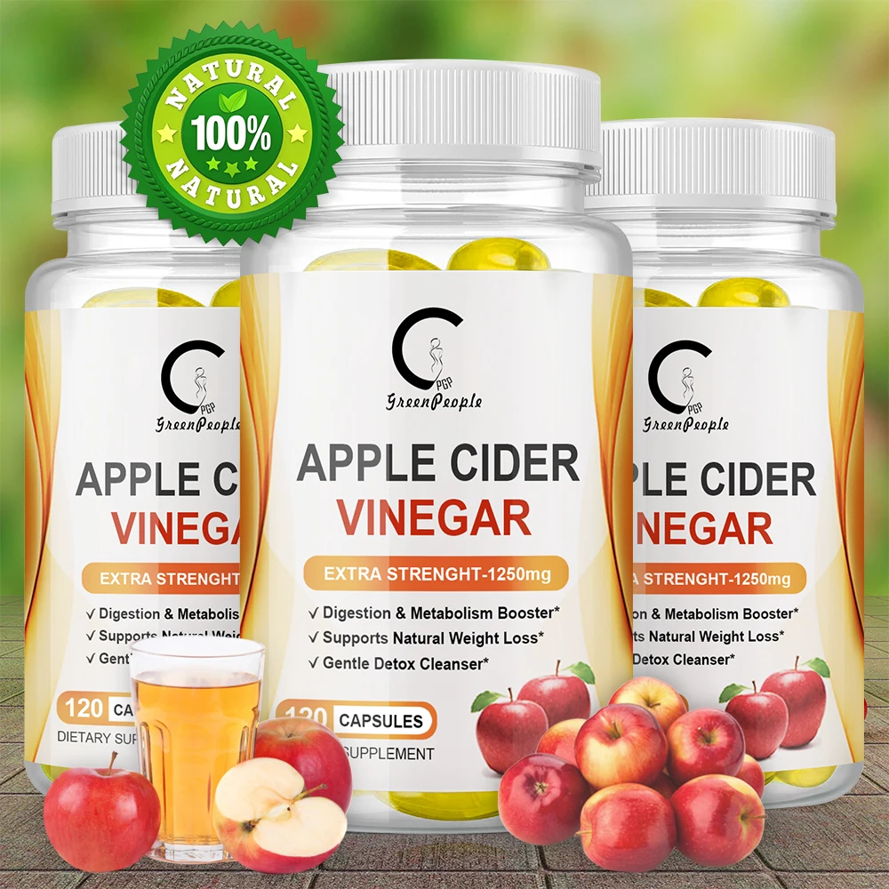 GPGP Greenpeople Apple Vinegar Capsule Help Digestion Weight And Detox
