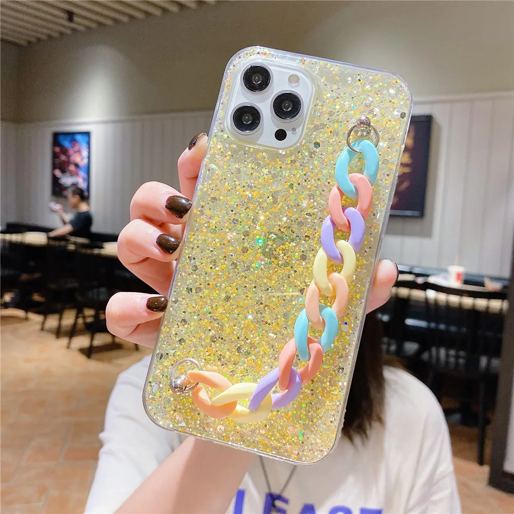 Glitter Mi Note 10 Rainbow Cover Glitter Phone Case For Xiaomi