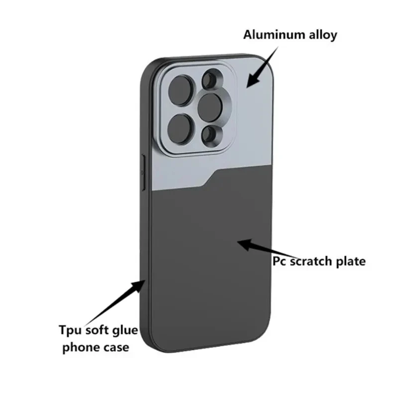Coque de téléphone à filetage 17MM, pour IPhone 15 14 13 12 Pro Max Mini Plus, boîtier de protection pour objectif anamorphique, objectif Macro grand Angle  202192403
