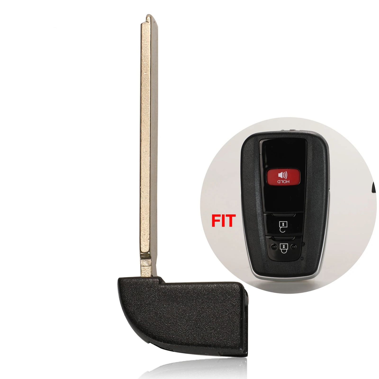 

jingyuqin Smart Remote Car Key Insert Keyless Fob For Toyota CHR C-HR Prado Prius Camry Corolla RAV4 Uncut Key Blank Blade