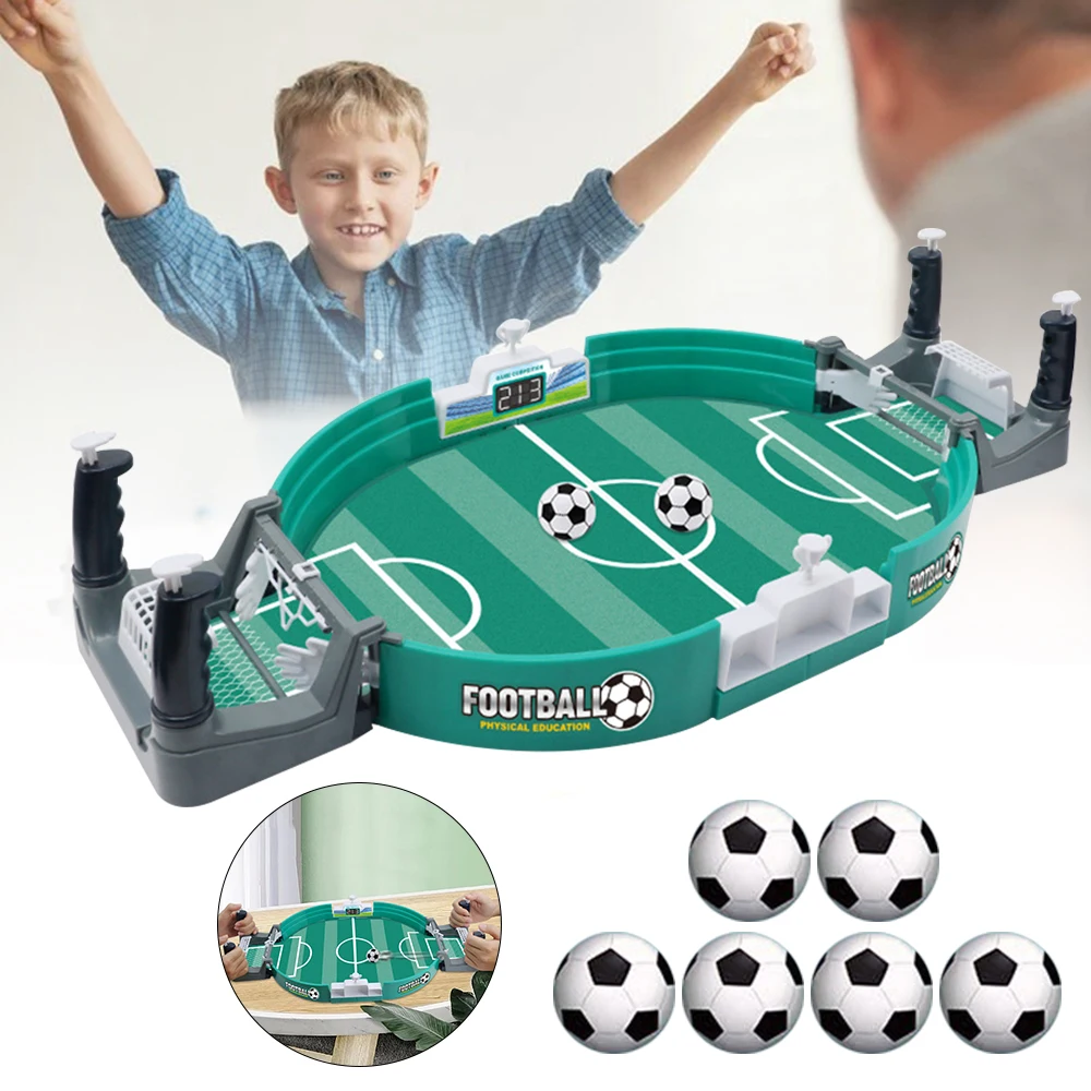 Настольная футбольная игра для семейвечерние, настольный игровой мяч, футбольные игрушки, детская спортивная игра для мальчиков, рождественский подарок для подростков, день рождения