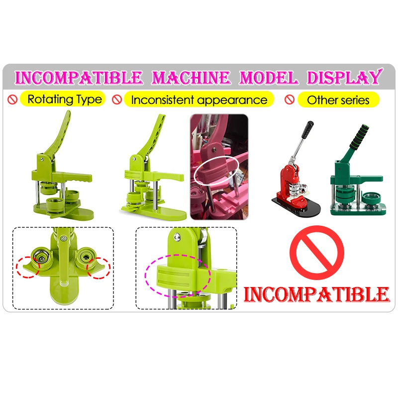 Multi-Size Badge Maker Interchangeable Die Set