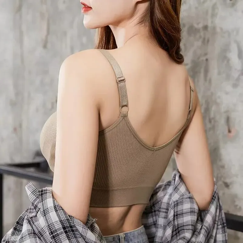Women Seamless Brassiere Bra Full Cup Breathable Bralette Wire Free Comfort Sleep Bra Running Fitness Top Sport Top sports bra
