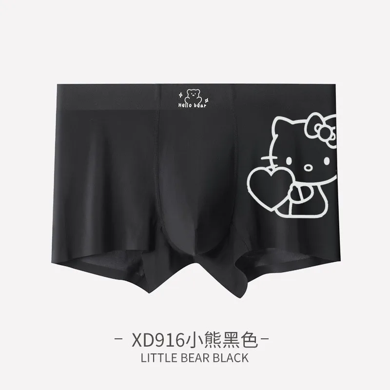 Loose Hello Kitty Panties Male Cartoon Pattern Shorts Pure Cotton Soft  Boxer Kawaii Boyfriend Underwear Briefs Clothes Gifts - Animation  Derivatives/peripheral Products - AliExpress