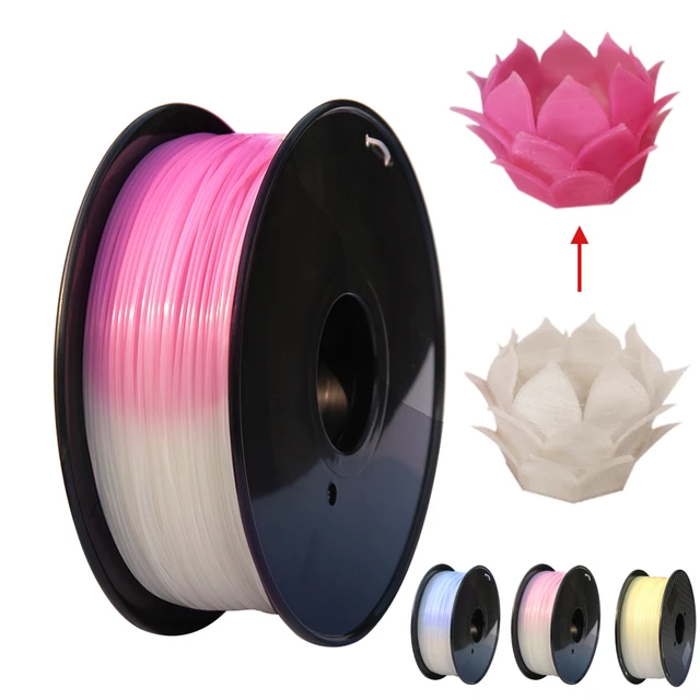 Fil pour imprimante 3d,Filament pour imprimante 3D, matériau d'impression  PLA, lumière changeante, plastique - WH to purple 500g