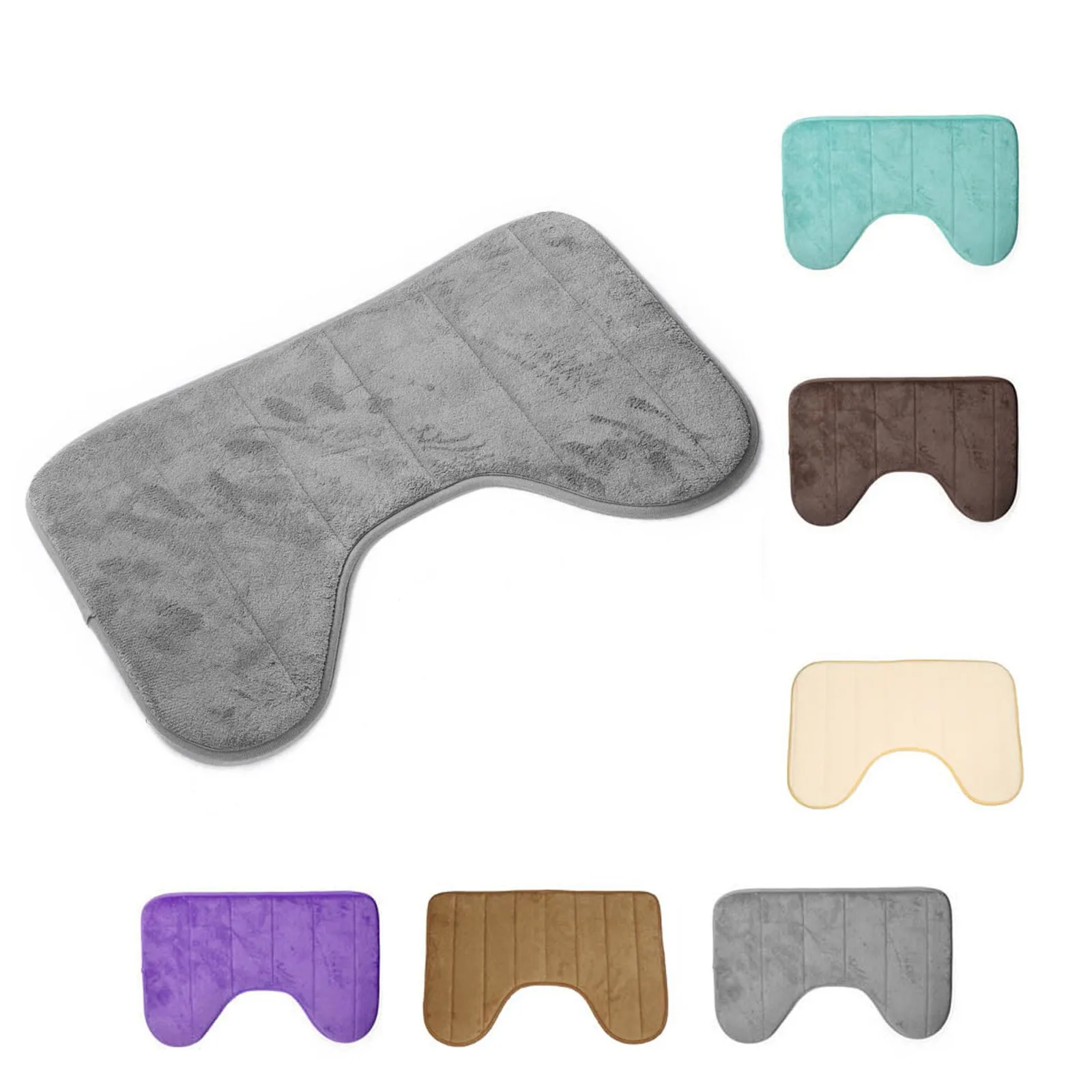 Slow U-shaped Memory Cotton Floor Mat Bathroom Floor Mat Toilet 40*60cm bathroom furniture