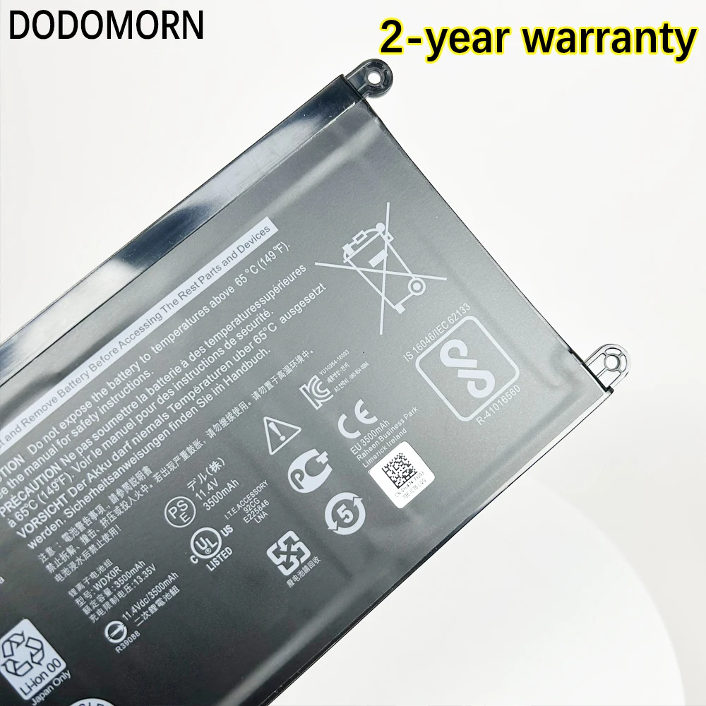 Dodomorn-wdx0r Bateria do Portátil Dell Vostro 5468 5471 5568 Inspiron 17 5770 5767 5765 15 5584 5567 7560 3583 5538 5567 5568 - Imagem 2