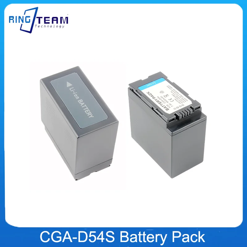 Cga-D54S Pacco Batteria Cga D54S Per Panasonic Cga-D54 Ag-Ac8Pj, Ag-Ac90A, Ag-Hpx250, Hc-X1000, Ag-Hpx255