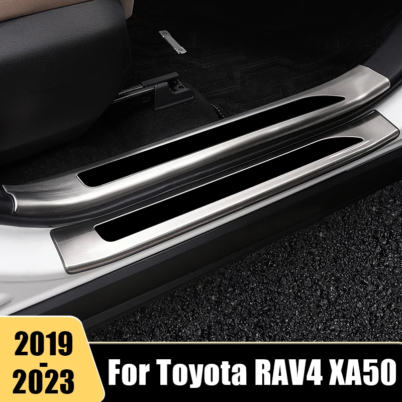 Per Toyota Rav4 Xa50 2019 2020 2021 2022 2023 Rav 4 In Acciaio Inox Auto Davanzale Protector Pedale Pad Trim Sticker Accessori