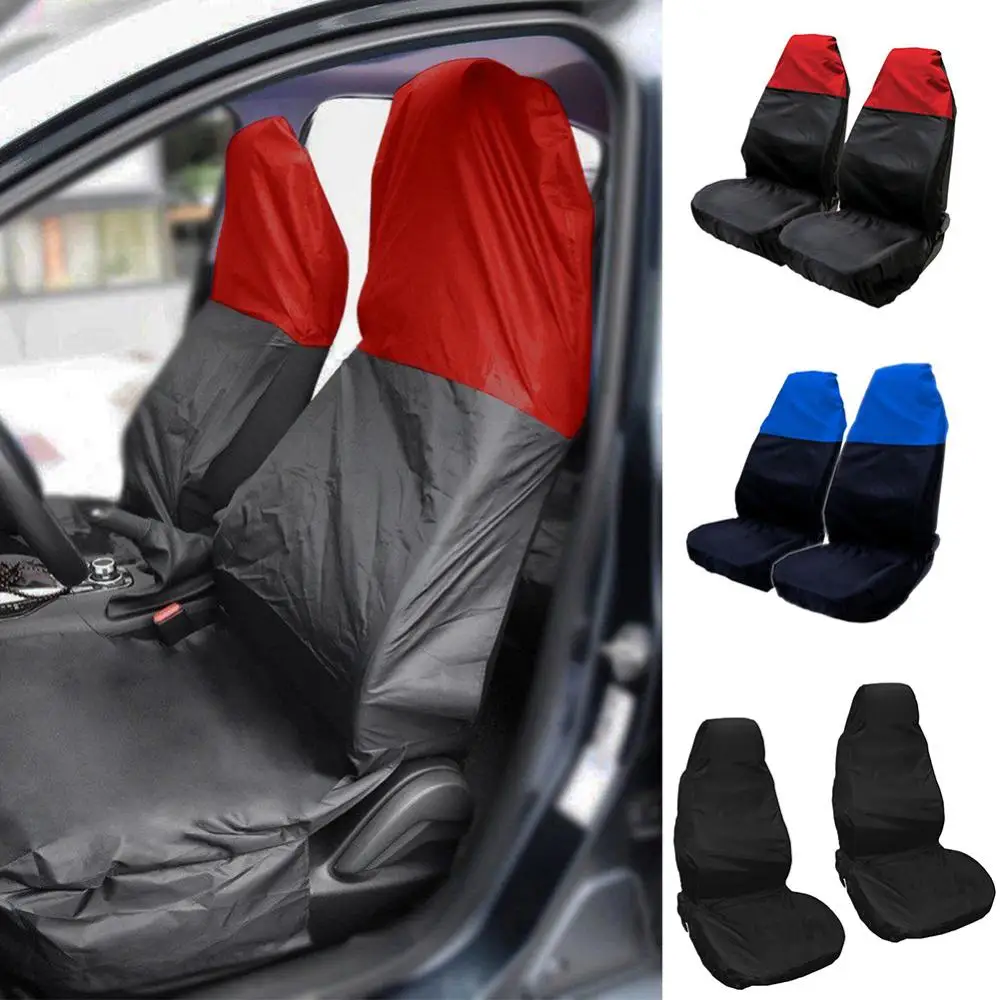 Waterproof Universal Seat Cover 2Pcs Car Auto Van Heavy Duty