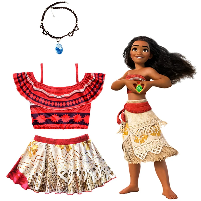 Moana Costumeprincess Twirl Dresscosplaymoana Birthday Israel Girls