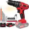 21V Cordless Drill,45Nm Electric Screwdriver Set with 29PCS Accessories, 2 Variable Speed for Home DIY Project Kit