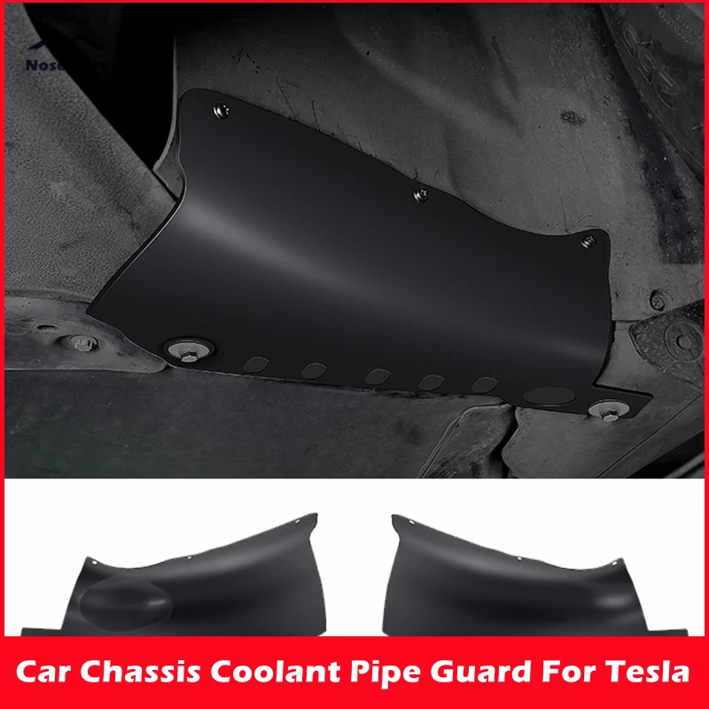 

Car Chassis Coolant Pipe Guards For Tesla Model 3 Model Y Accessories Auto Protection Parts Modeling Anti-leakage Covers