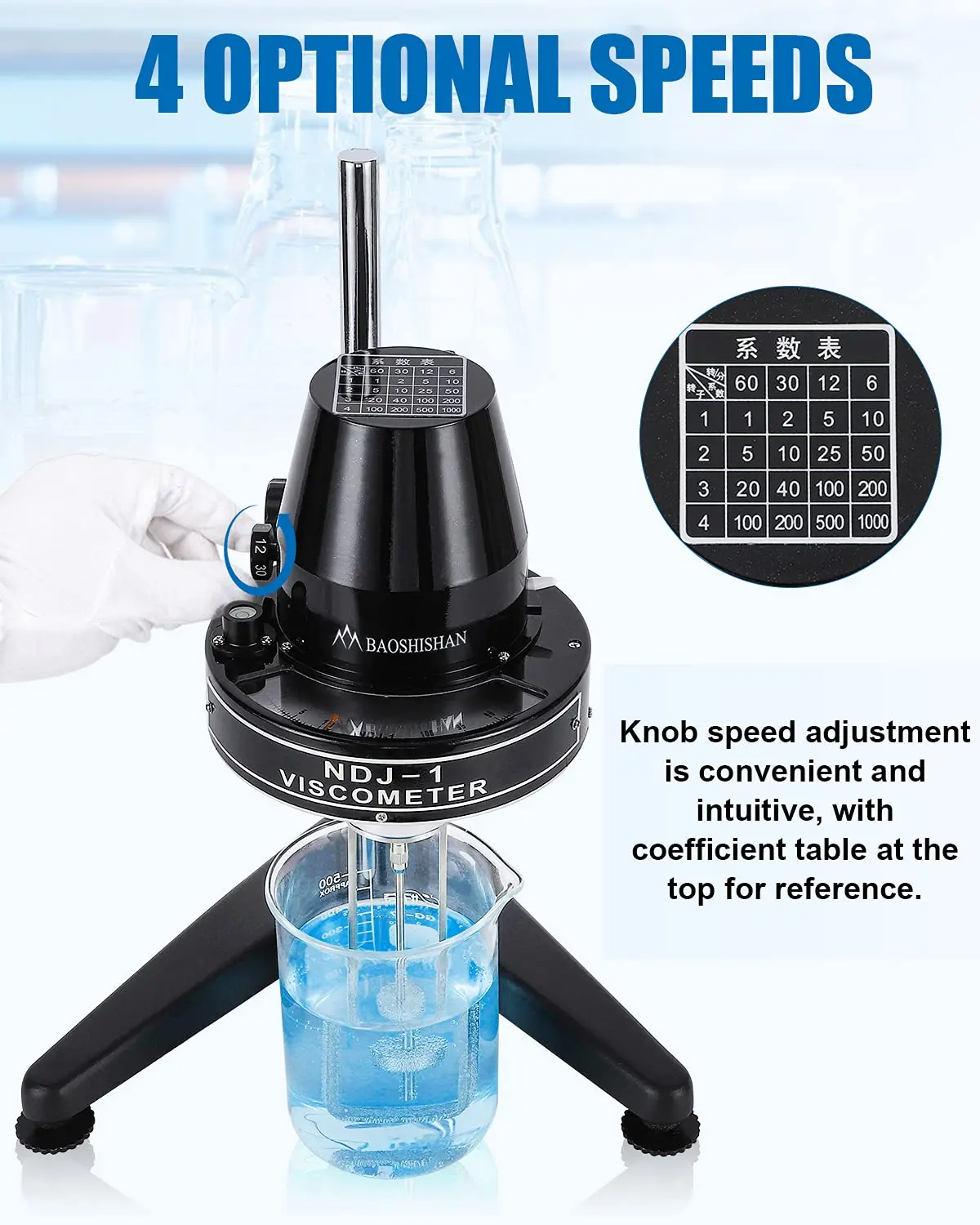 Rotary Viscometer Viscosity Tester 10-100,000mPa·s Fluidimeter Meter Newton Liqu