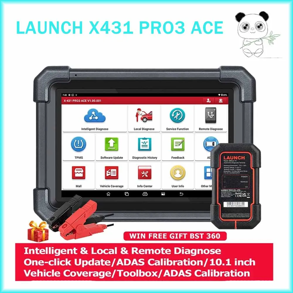 

Диагностические инструменты LAUNCH X431 PRO3 ACE CAN FD, OBD2 сканер, вся система 38 +, сброс, поддержка 24 В, модуль для грузовика, VCI