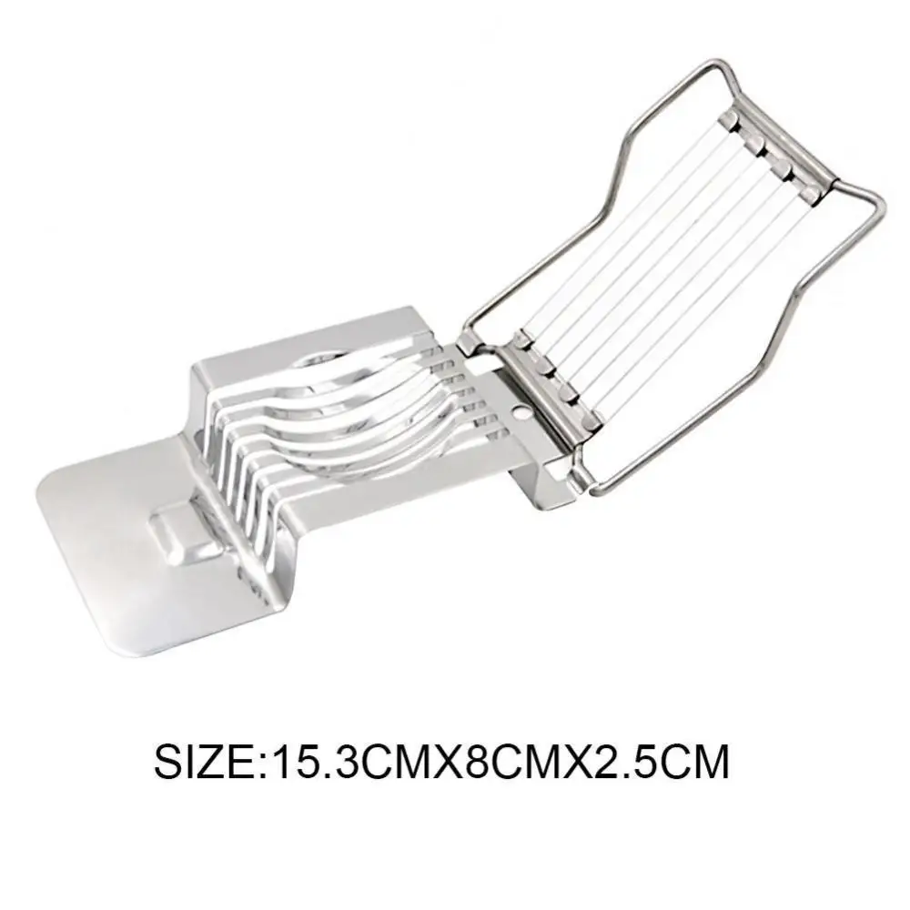Description Picture 2 of itemMulti-Function Egg Slicer Heavy Duty Boiled Eggs Cutter Stainless Steel Manual Cutting Ham Mushroom Soft Fruit Kitchen Gadgets