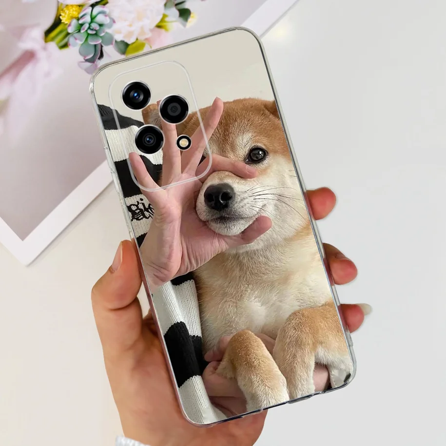 Floral Transparent Soft Silicone Phone Case - Protective Bumper