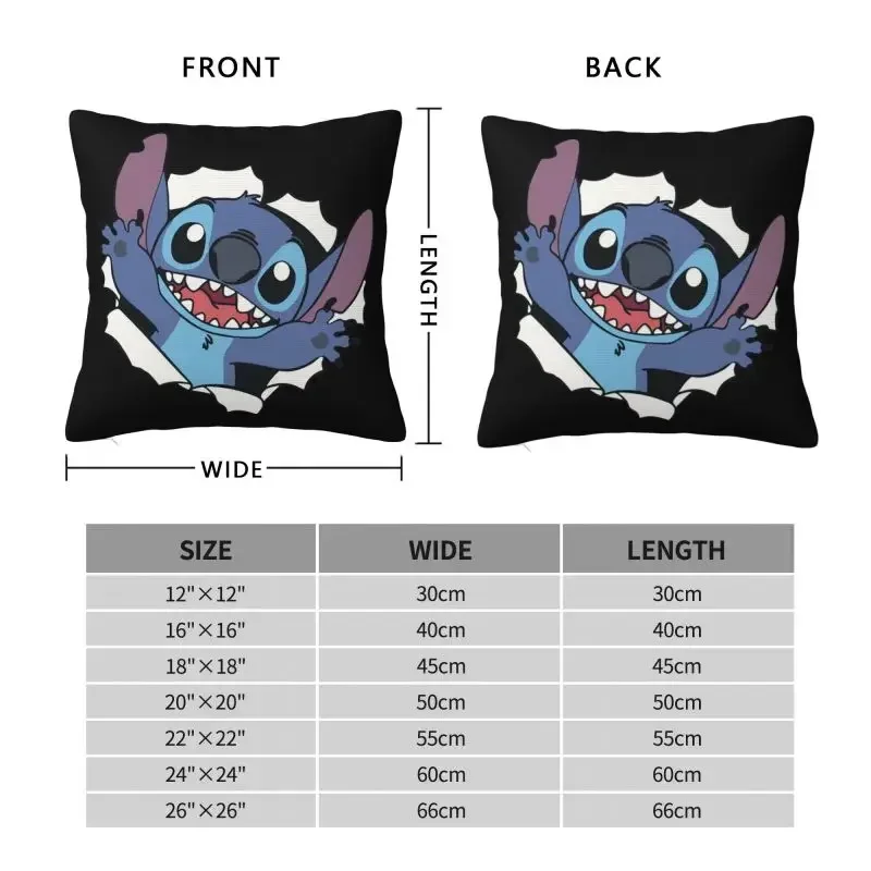 Luxury Stitch Cushion Cover 40x40cm Soft Throw Pillow Case for Car Square Pillowcase Decoration