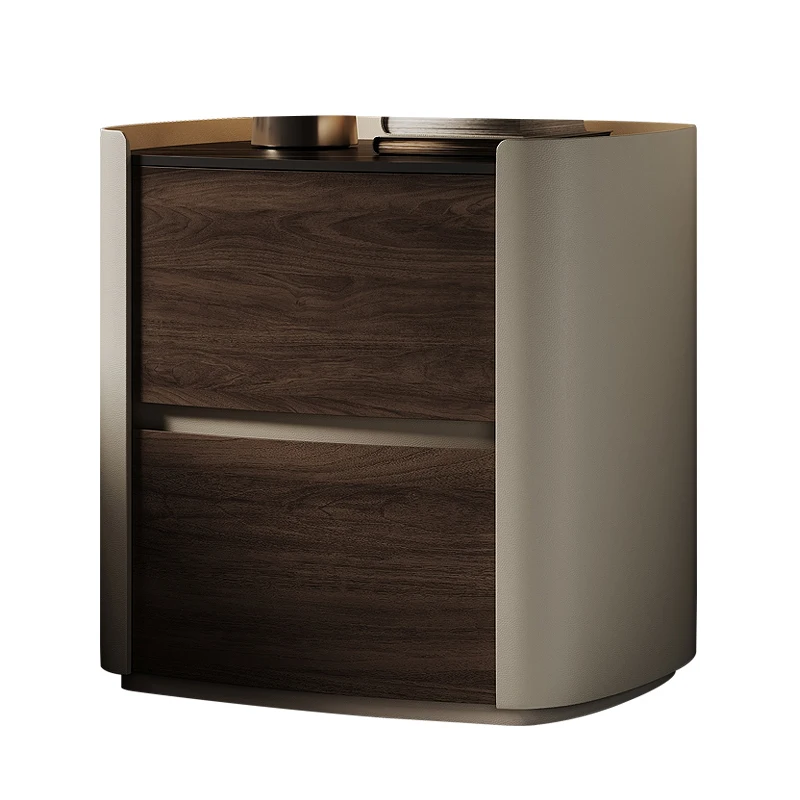 Luxury Simple Night Table Modern Storage Italian Style Nightstand Exquisite Trendy Mesas De Noches Dormitorio Bedroom Furniture