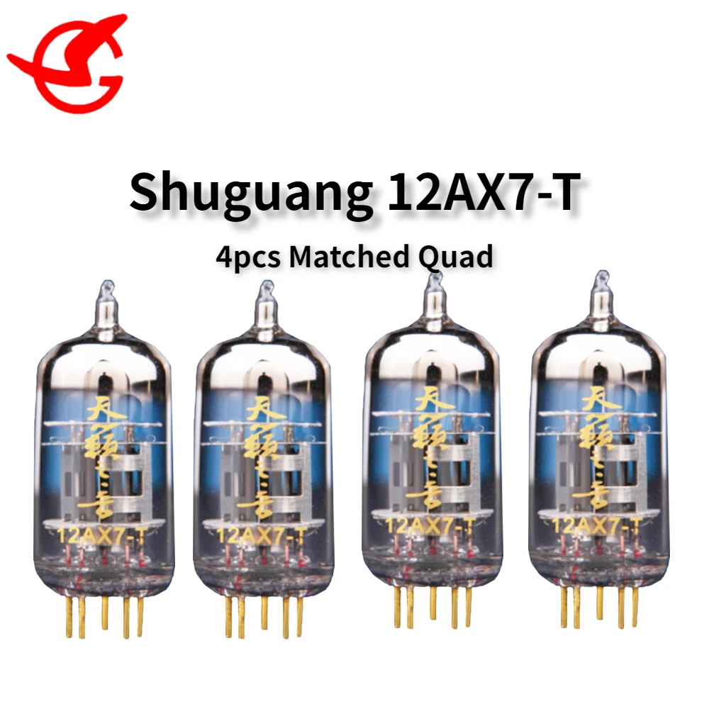 ShuGuang-combinado Quad combinado tubo de vácuo, Pin Ouro, Substitui 12AX7-T, 12AX7-T, ECC83, 6N4