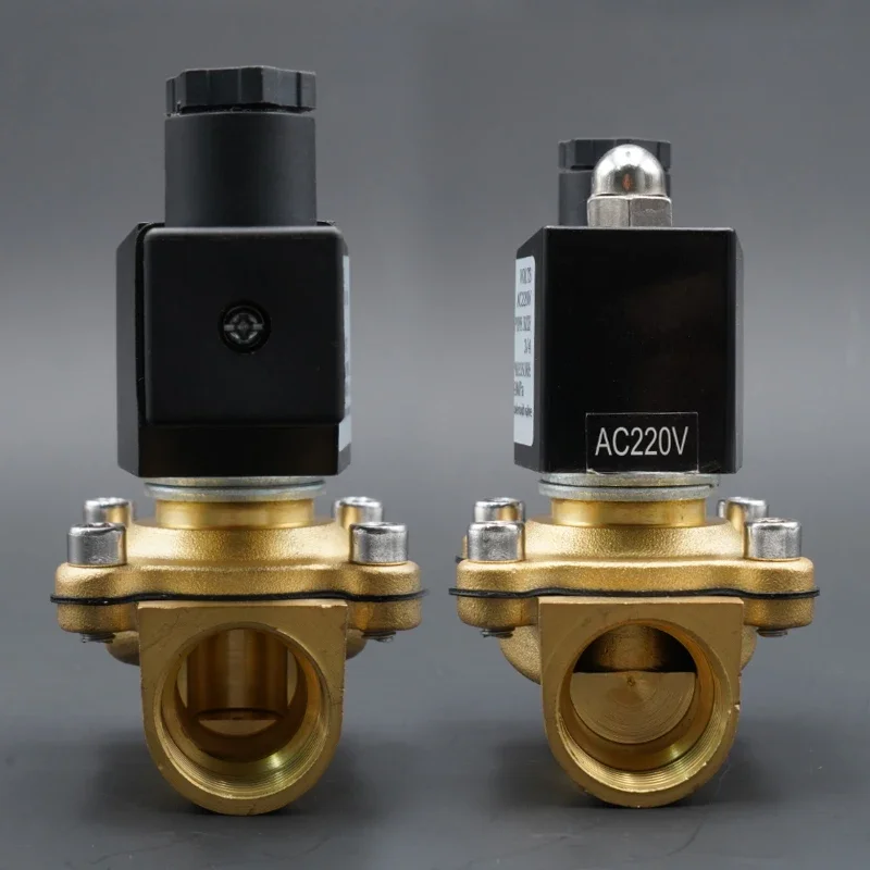 Solenoid Water Valve Solenoid Valve Water Valve Normally Close Brass Valves 220V12V24V Air Water Gas Diaphragm 1/4" 3/8" 1/2" 3/4" 1" 2"