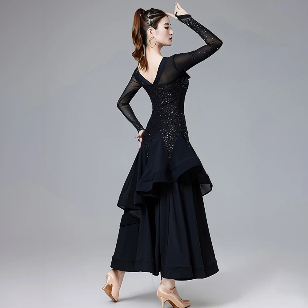 社交ダンスドレスチャンピオンシップ新しいモダンダンスフクシア新しい