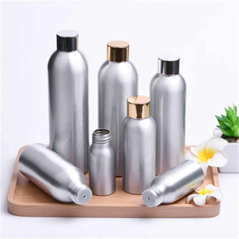 

30ml50ml100ml120ml150ml200ml250ml алюминиевая бутылка для унитаза, масло, эссенция, тонер для ухода за кожей, упаковка для косметики с водой