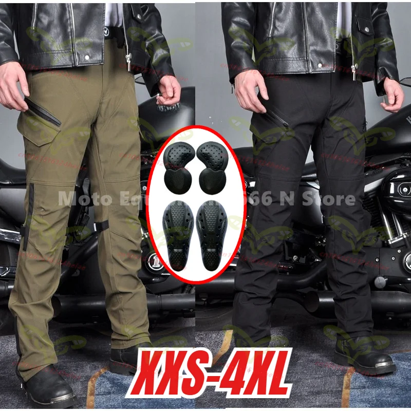 여름 통기성 남성용 오토바이 라이딩 팬츠 방수 방풍 사계절 이중 레이어 안티드..