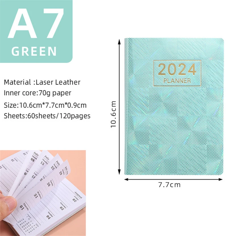 2024 A7 Mini Cahier 365 Jours Portable Bloc notes De Poche - Temu