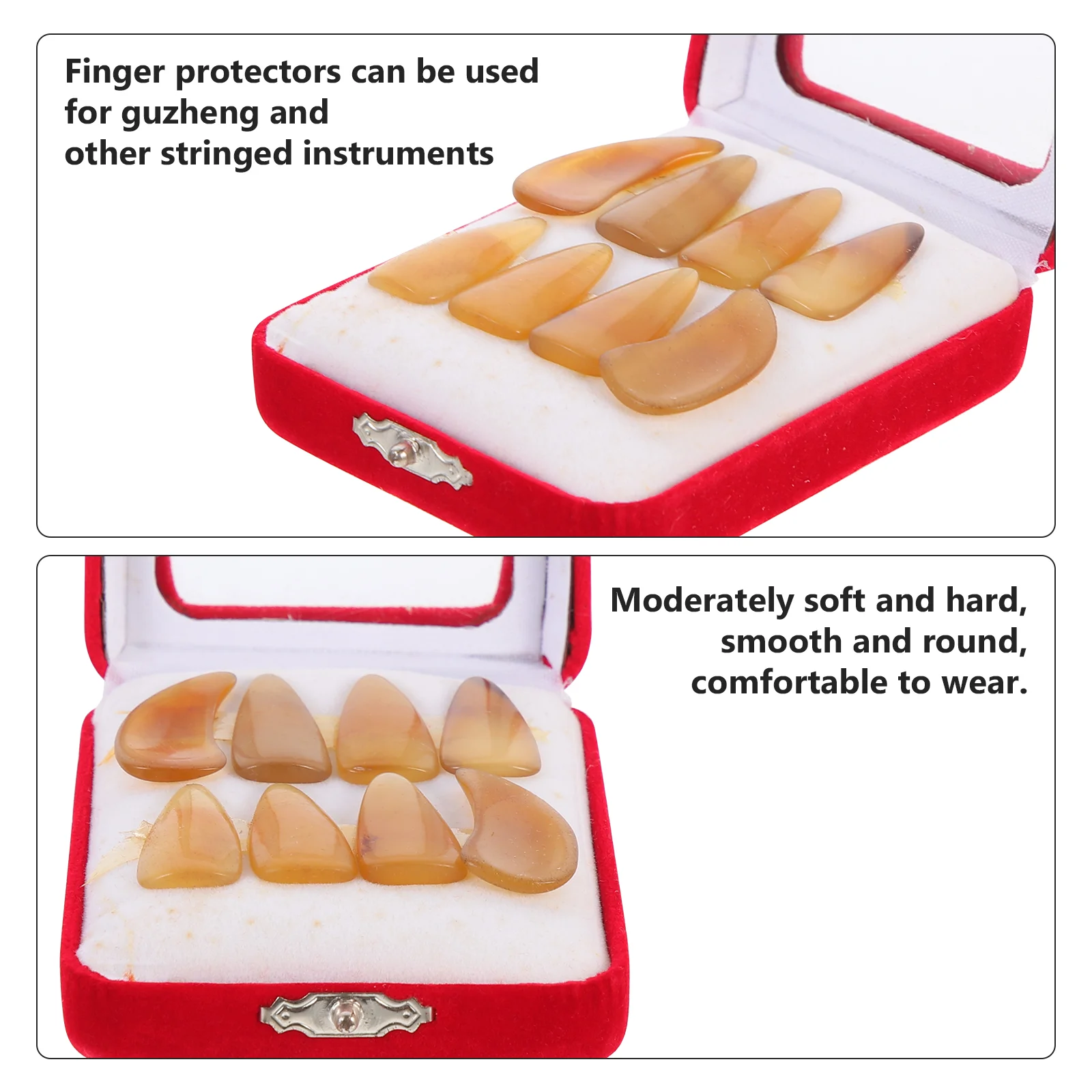Guzheng Nails Fake Finger Protectors Kids Fingertip Protection Covers False Music Picks