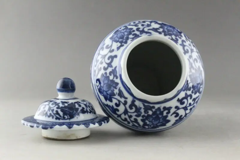 Fine China Hand Painted flower Blue and White Porcelain vase & Jar 4