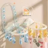 Wall Hanging Socks Holder Balcony Multi-head Baby Baby Socks Slipper Towel Drying Rack Punch-free Cloud Clothes Holder 2