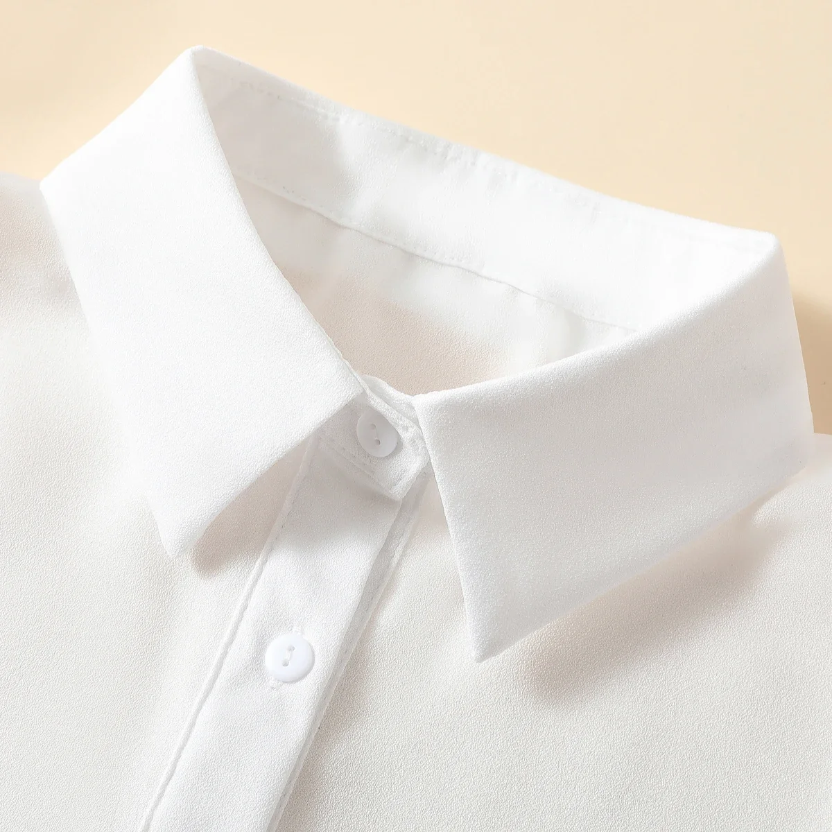 Fake Collar Women's Pointed Neck Half Shirt Style Chiffon Fake Collar