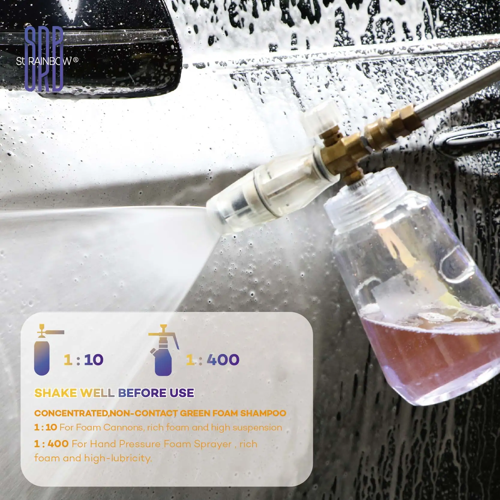 High Foam Soap- High Suds Car Wash,PH Neutral Formulation works great With Foam Cannons,Leaves Behind A Streak Free,Maximum Suds 2