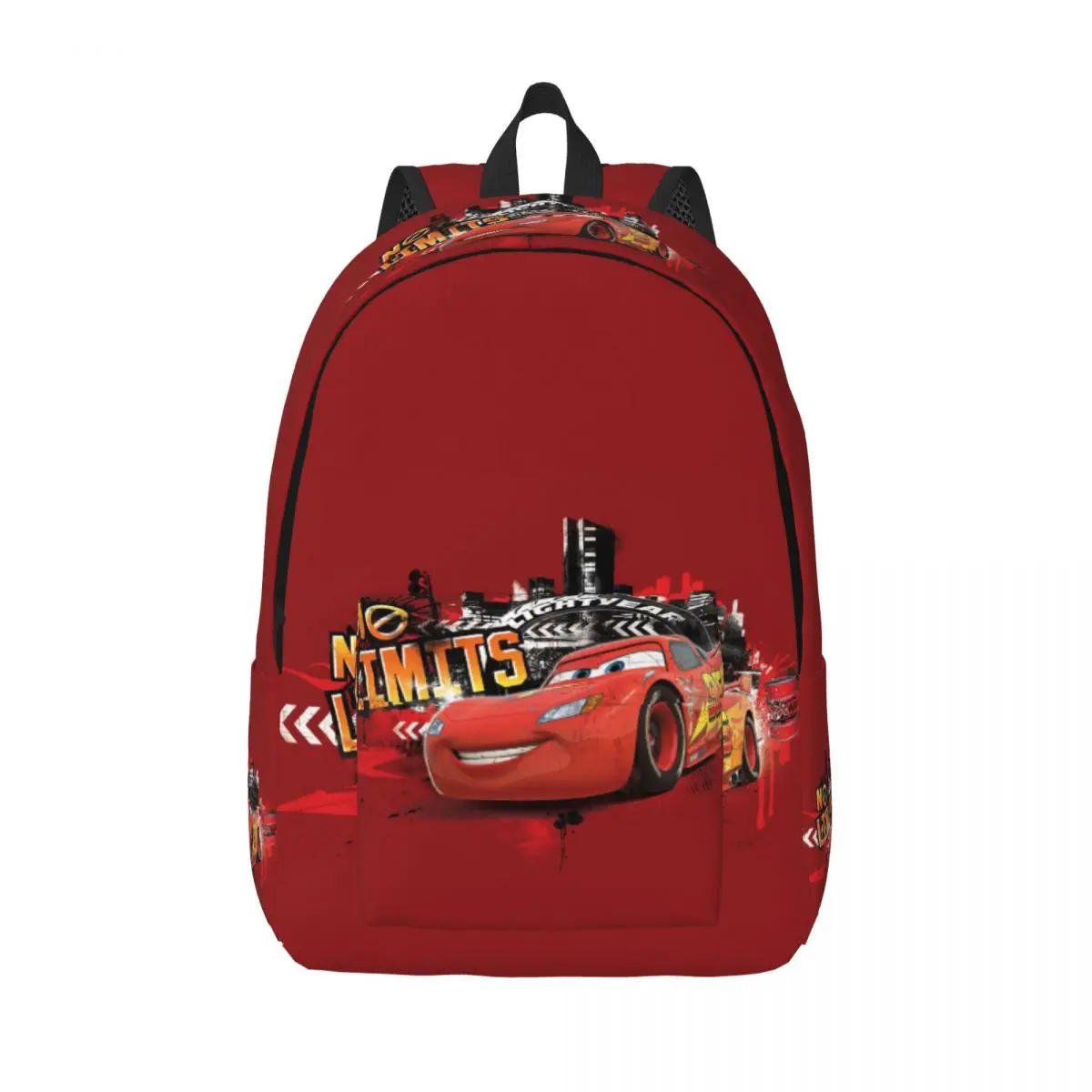 thumbnail image 1 of Custom Happy Cars Lightning McQueen Canvas Backpack for Boys Girl Cartoon School College Travel Bags Bookbag Fits 15 Inch Laptop, 1 of 5