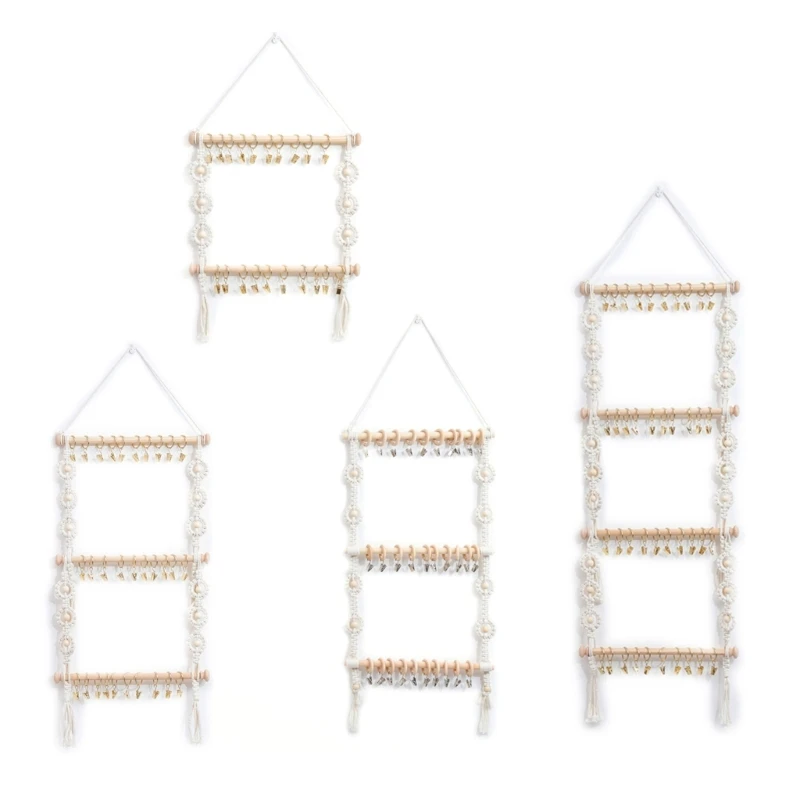 

Kid Hair Bows Holder Detachable Hair Clip Organiser with Lovely Tassel Detail 69HE