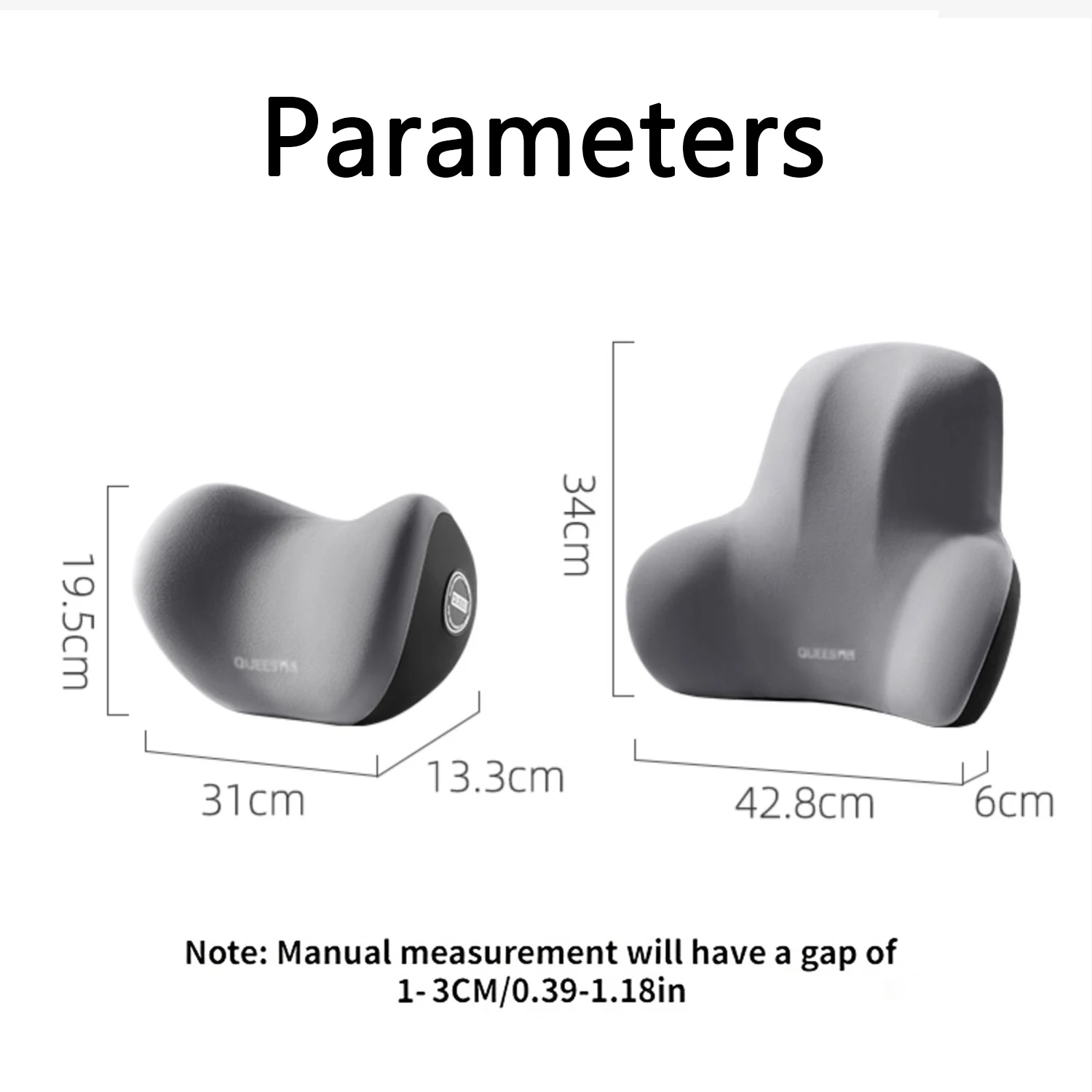 Breathable Car Seat Headrest Neck Pillow Cushion Back Lumbar Support For Seat Travel Memory Foam Cushion Covers Car Pillow Car Headrest Memory Foam Pillow Car Neck Pillow Car Lumbar Cushion Car Lumbar Pillow Lumbar Support Pillow