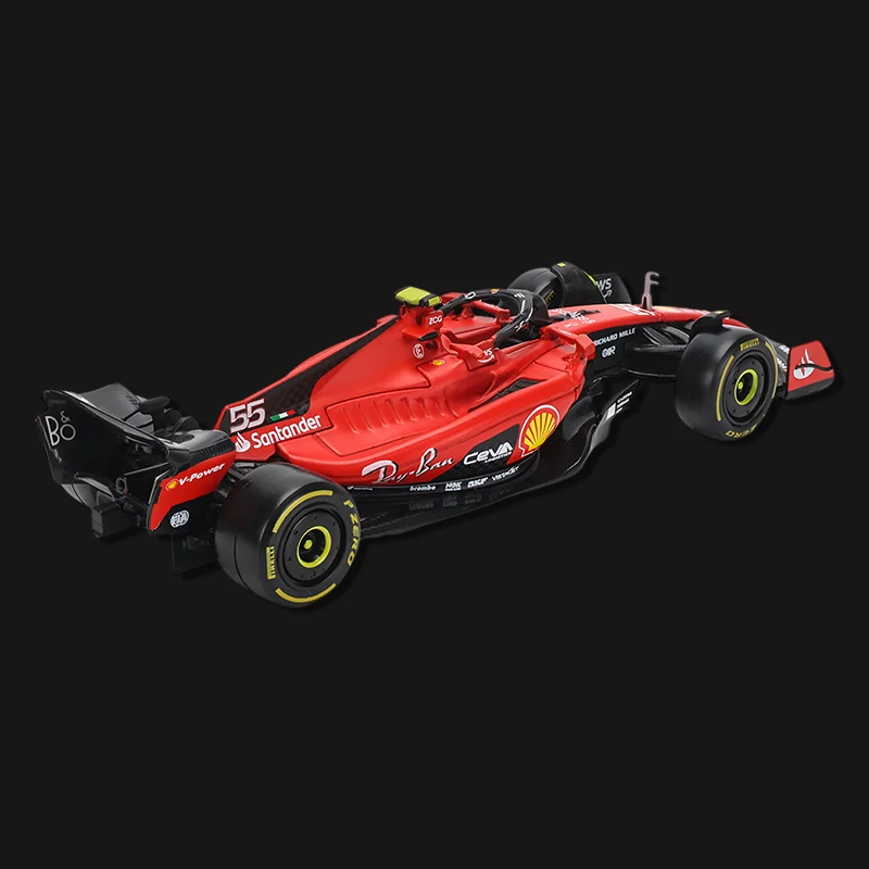 Bburago 1:43 페라리 SF-23 F1 자동차 모델, 합금 다이캐스트 자동차, 포뮬러 레이싱 모델 장난감 선물, 2023 시즌 럭셔리 차량