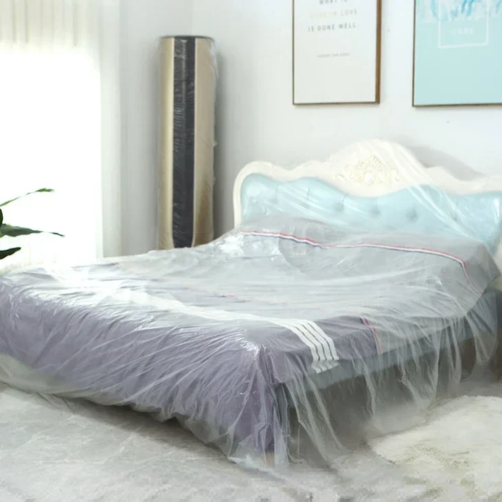 

Одноразовая Пластиковая Пылезащитная мембрана для украшения дома, дивана, кровати, гардероба, пылезащитная пленка, пластиковая автомобильная пленка, объем