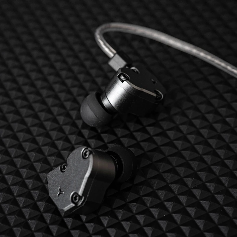 Iem in Ear Music Headphones Diafragma Lcp Dynamic dd Driver dj Fone de Ouvido Bass 10 mm 078 mm 2pin Cnc Metal Tinhifi-c2 - Image 4