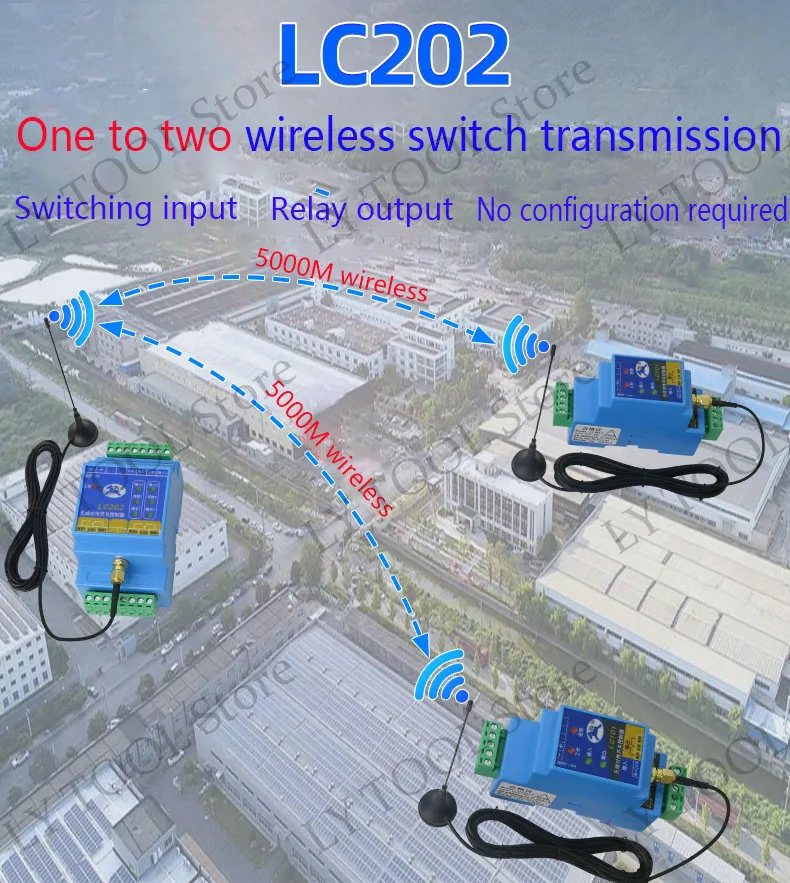 Switch Quantity Wireless Transmission Module Remote Control Relay Output Water P