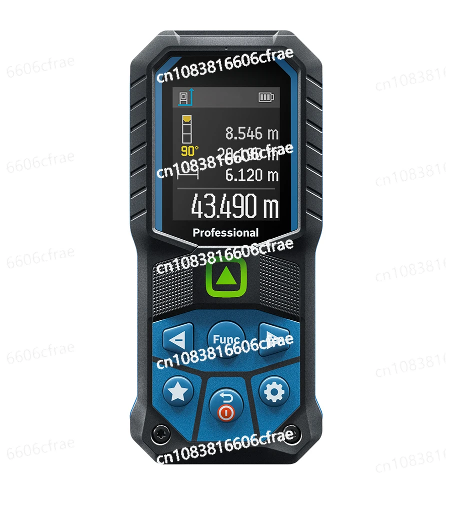 

Handheld high visibility green light rangefinder high precision laser ruler green gold steel