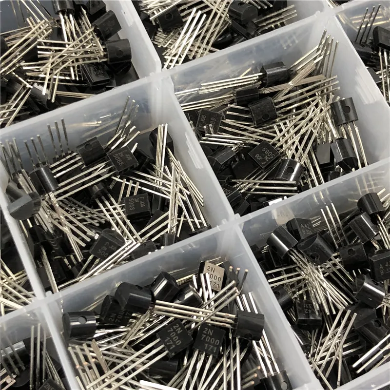 15Values x40 600pcs TO-92 Transistor Assortment Assorted Kit 2N2222 2N3904 2N3906 2N5088 2N5089 2N7000 MPSA42 MPSA92 etc