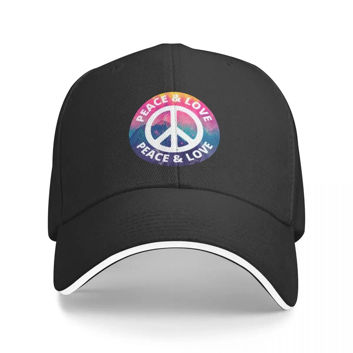 

Peace and love tie dye Bucket Hat Baseball Cap Streetwear funny hat Sun Cap Men Golf Wear Women's